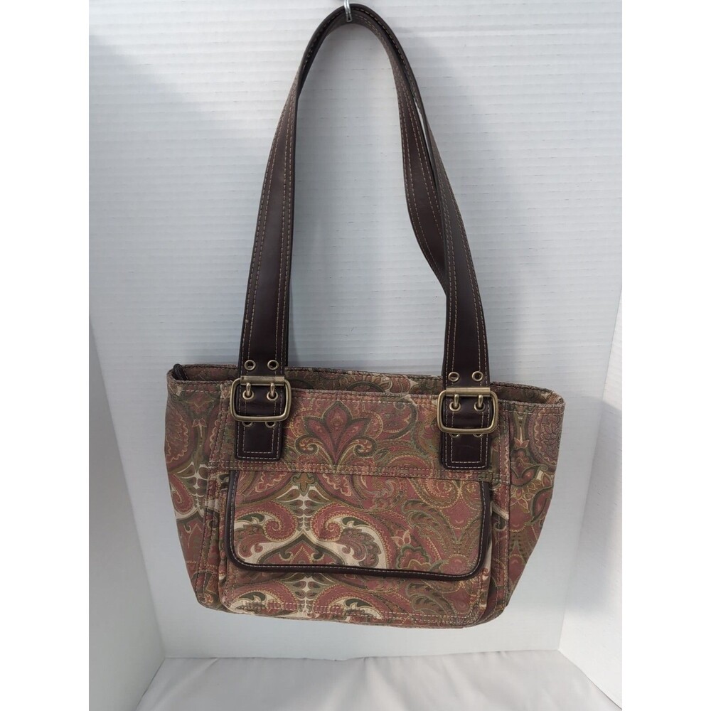 RELIC by Fossil Double Straps Purse Outside and Inside Pockets Multi-color Retro